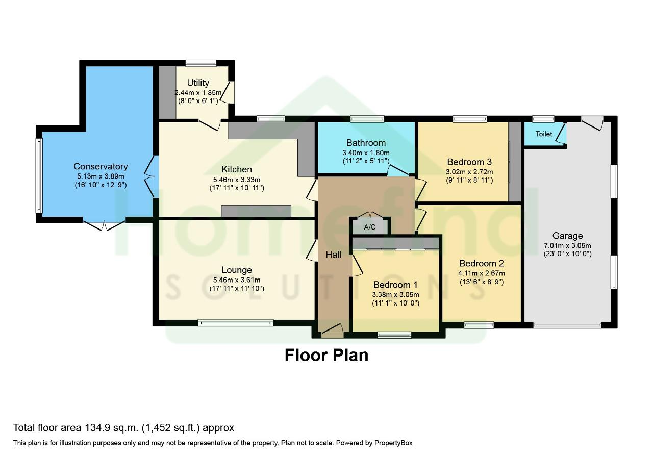 3 Bedroom Detached Bungalow For Sale in Millgate, Whaplode St Catherine
